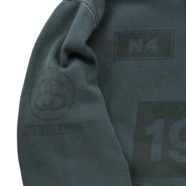 Sweat a capuche homme manches longues marine Stussy Col Rond