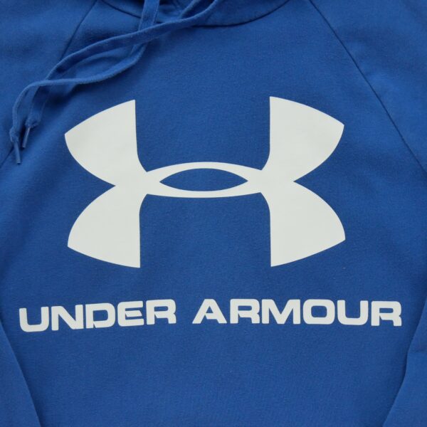 Sweat a capuche homme manches longues marine Under Armour Motif imprime Col Rond