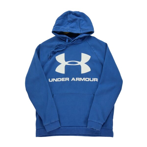 Sweat a capuche homme manches longues marine Under Armour Motif imprime Col Rond