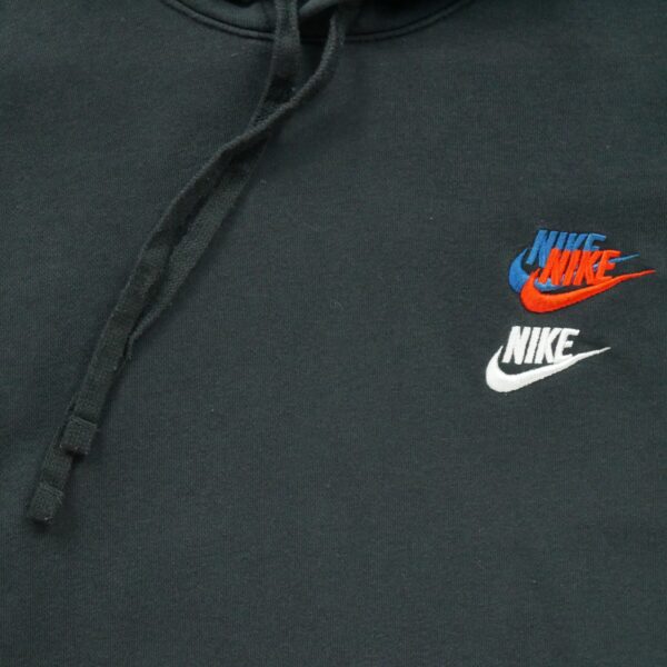 Sweat a capuche homme manches longues noir Nike Col Rond