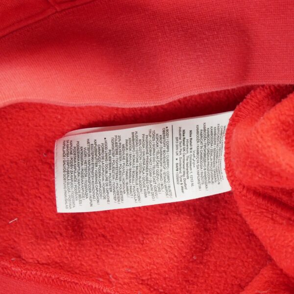 Sweat a capuche homme manches longues rouge Nike Col Rond