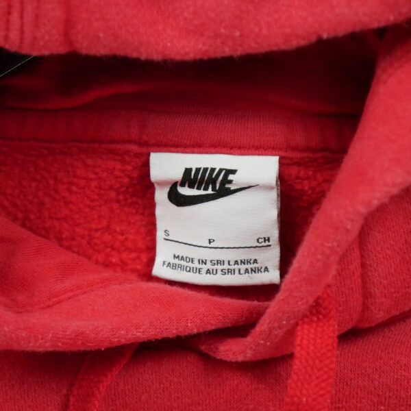 Sweat a capuche homme manches longues rouge Nike Col Rond