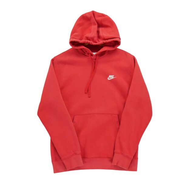 Sweat a capuche homme manches longues rouge Nike Col Rond