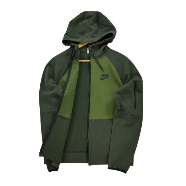 Sweat a capuche homme manches longues vert Nike Col Montant