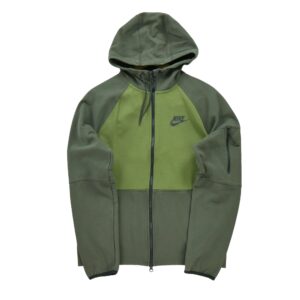 Sweat a capuche homme manches longues vert Nike Col Montant