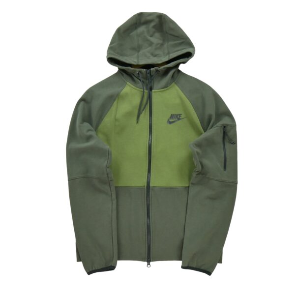 Sweat a capuche homme manches longues vert Nike Col Montant