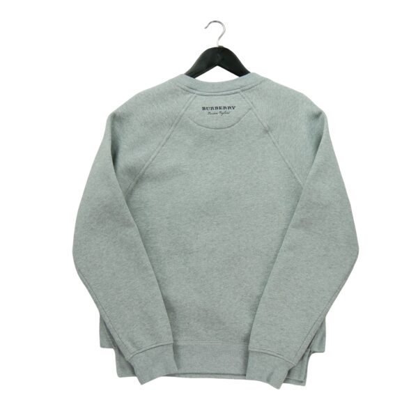 Sweat homme manches longues gris Burberry Motif imprime Col Rond