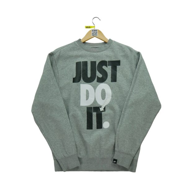 Sweat homme manches longues gris Nike Motif imprime Col Rond