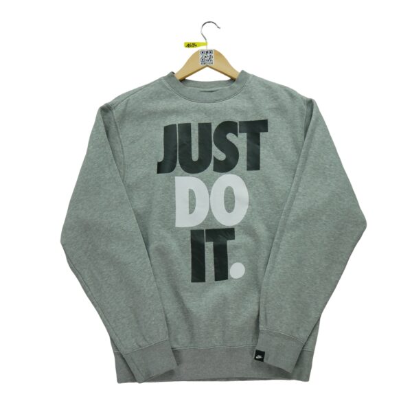 Sweat homme manches longues gris Nike Motif imprime Col Rond