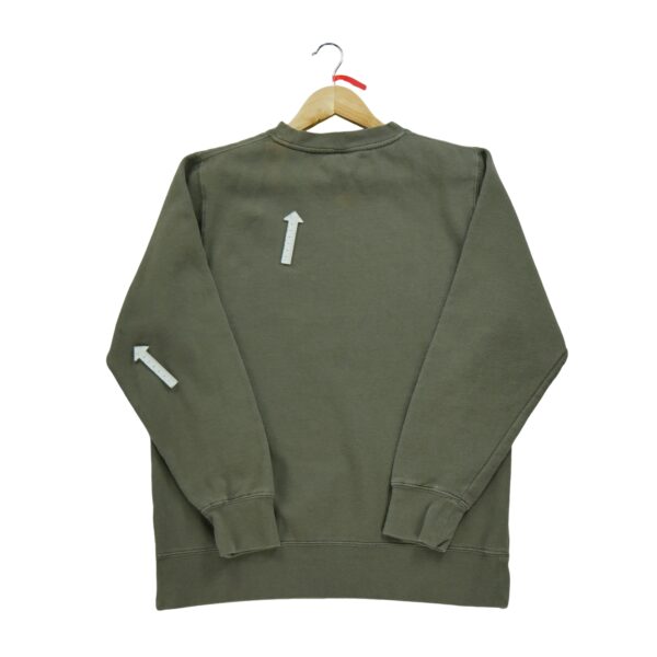 Sweat homme manches longues kaki Stussy Motif imprime Col Rond