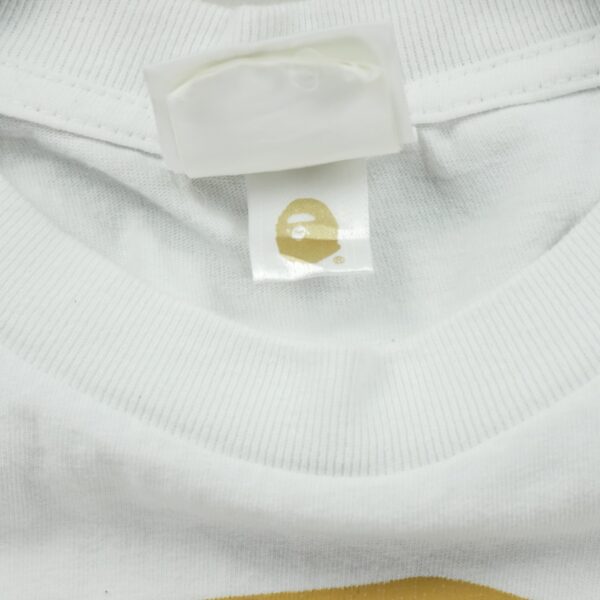 T shirt manches courtes femme blanc A Bathing Ape Bape Motif imprime Col Rond