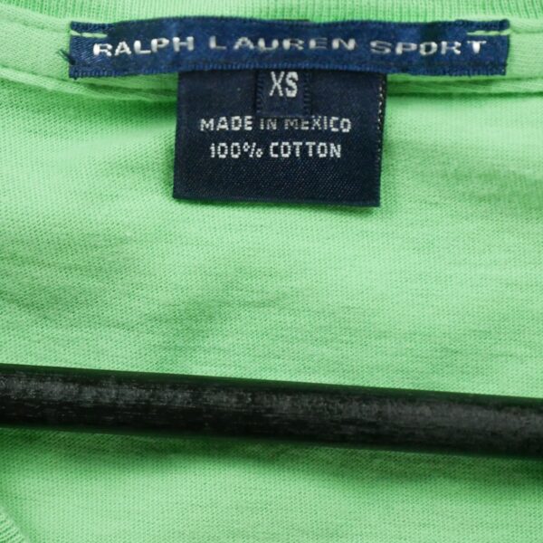 T shirt manches courtes femme vert Polo Ralph Lauren Col V