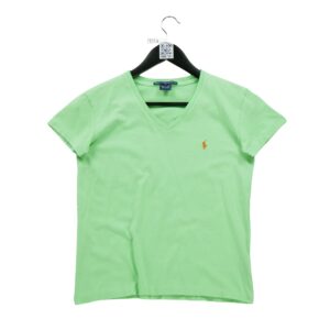 T shirt manches courtes femme vert Polo Ralph Lauren Col V