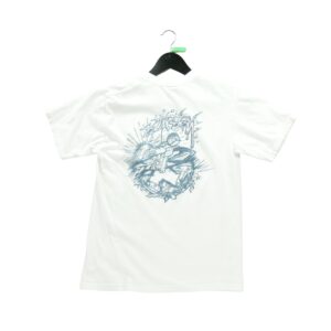 T shirt manches courtes homme blanc Stussy Col Rond