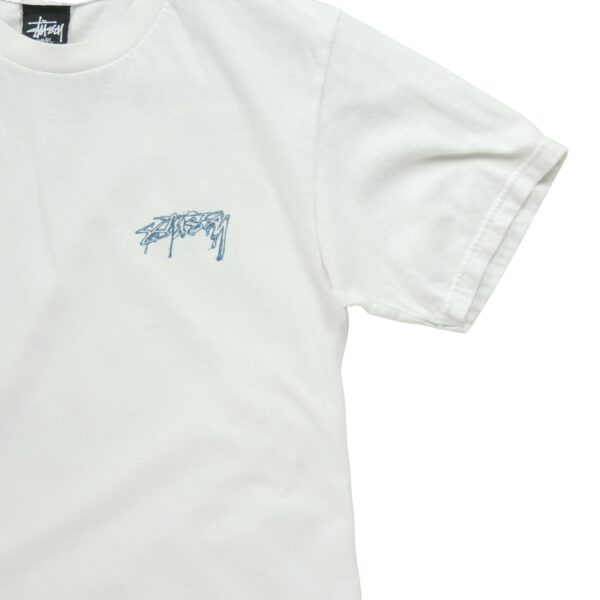 T shirt manches courtes homme blanc Stussy Col Rond