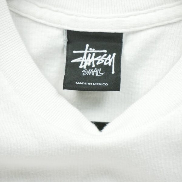 T shirt manches courtes homme blanc Stussy Col Rond