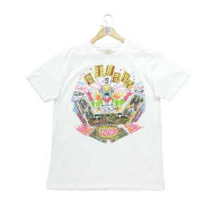 T shirt manches courtes homme blanc Stussy Motif imprime Col Rond
