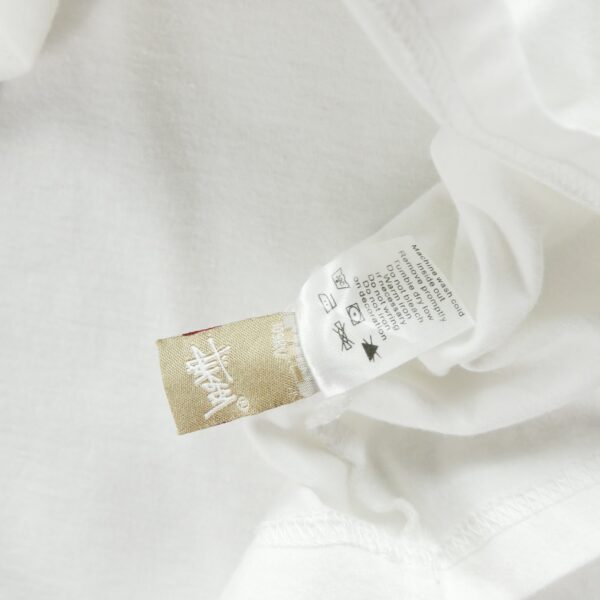 T shirt manches courtes homme blanc Stussy Motif imprime Col Rond