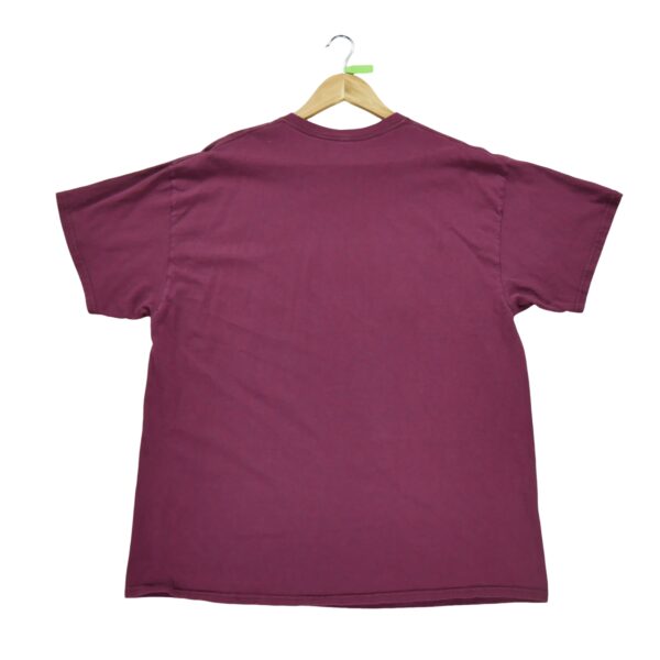 T shirt manches courtes homme bordeaux Vintage Motif imprime Col Rond Equipe Minnesota
