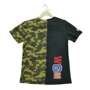 T shirt manches courtes homme camouflage A Bathing Ape Bape Motif a motifs Col Rond