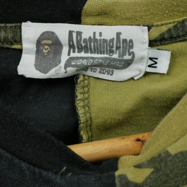 T shirt manches courtes homme camouflage A Bathing Ape Bape Motif a motifs Col Rond