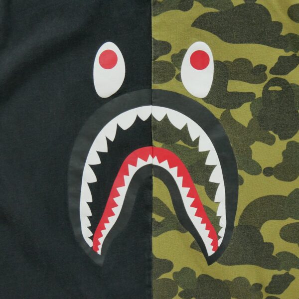 T shirt manches courtes homme camouflage A Bathing Ape Bape Motif a motifs Col Rond