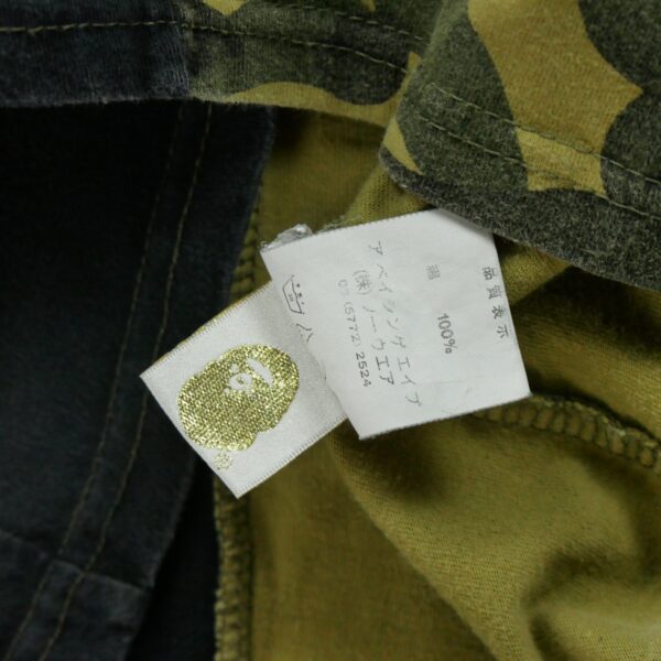 T shirt manches courtes homme camouflage A Bathing Ape Bape Motif a motifs Col Rond