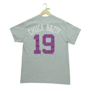 T shirt manches courtes homme gris Majestic Motif imprime Col Rond Equipe Rockies du Colorado