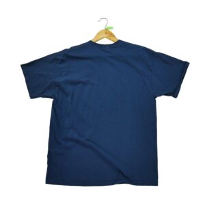 T shirt manches courtes homme marine Jerzees Motif imprime Col Rond Equipe Notre Dame