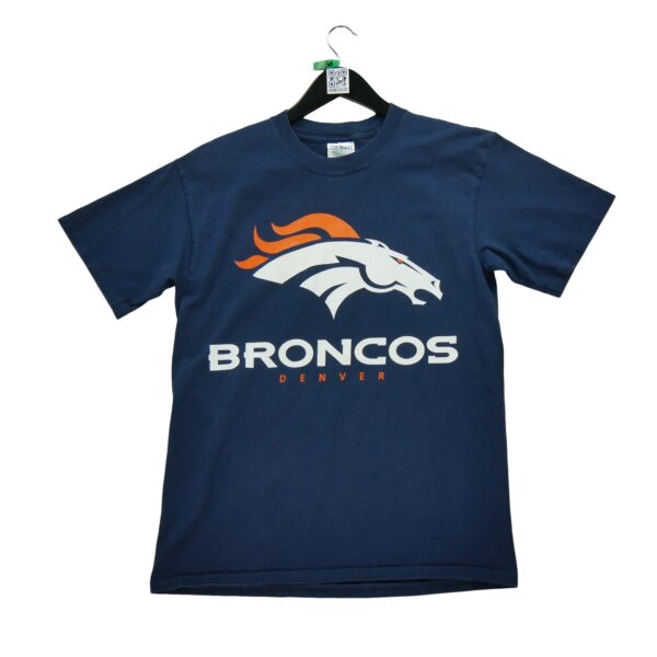 T shirt manches courtes homme marine NFL Team Apparel Motif imprime Col Rond Equipe Denver Broncos