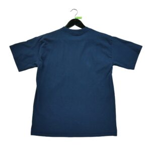 T shirt manches courtes homme marine Vintage Motif imprime Col Rond