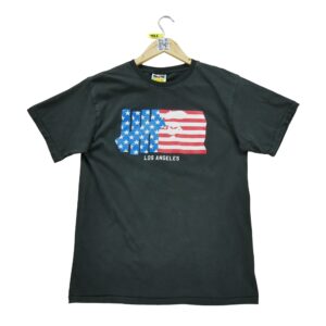 T shirt manches courtes homme noir A Bathing Ape Bape Motif imprime Col Rond