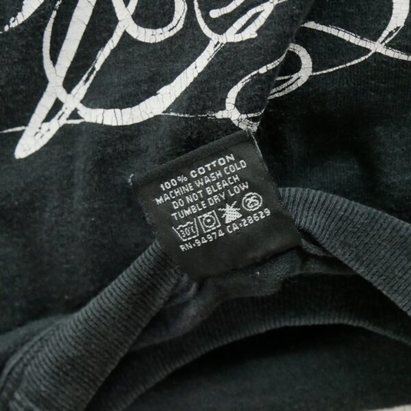 T shirt manches courtes homme noir Stussy Motif imprime Col Rond