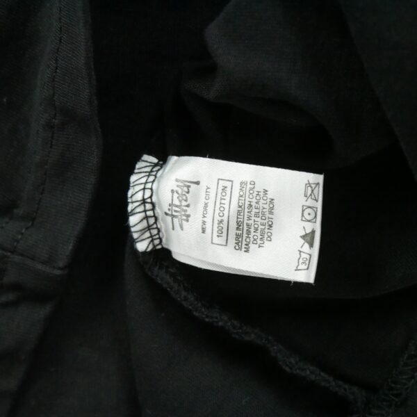 T shirt manches courtes homme noir Stussy Motif imprime Col Rond