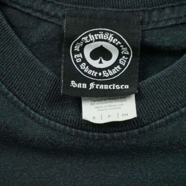 T shirt manches courtes homme noir Thrasher Motif imprime Col Rond