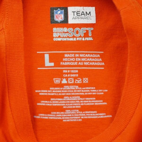 T shirt manches courtes homme orange NFL Team Apparel Motif imprime Col Rond Equipe Denver Broncos