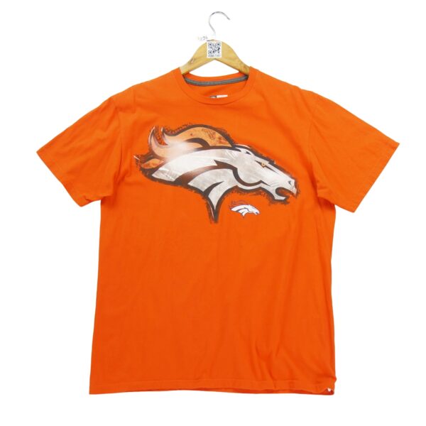 T shirt manches courtes homme orange NFL Team Apparel Motif imprime Col Rond Equipe Denver Broncos