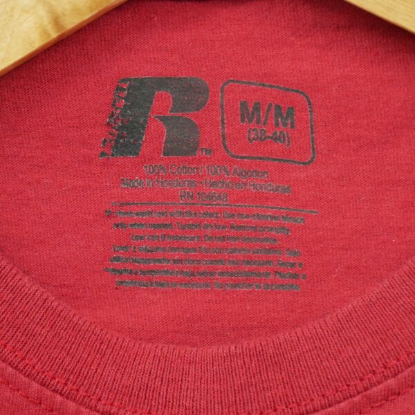 T shirt manches courtes homme rouge Russell Athletic Motif imprime Col Rond