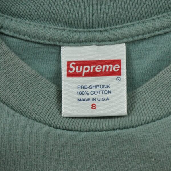 T shirt manches courtes homme vert Supreme Motif imprime Col Rond