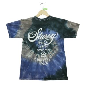 T shirt manches courtes homme violet Stussy Motif imprime Col Rond