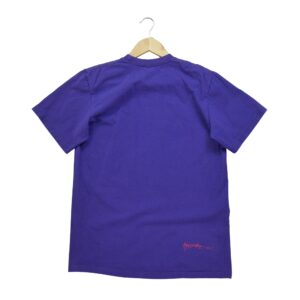 T shirt manches courtes homme violet Supreme Motif imprime Col Rond