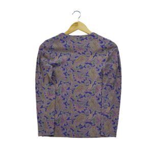 T shirt manches longues femme violet Polo Ralph Lauren Motif a motifs Col Rond