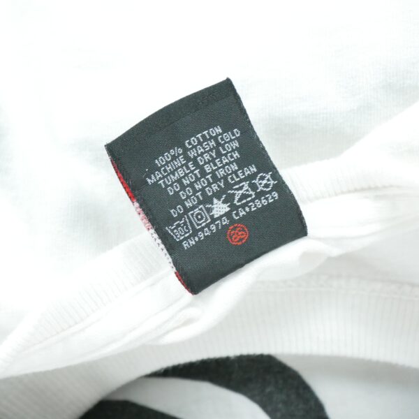 T shirt manches longues homme blanc Stussy Motif imprime Col Rond