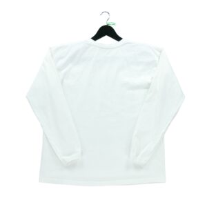 T shirt manches longues homme blanc Stussy Motif imprime Col Rond