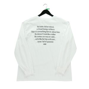 T shirt manches longues homme blanc Supreme Col Rond
