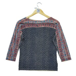 T shirt manches longues homme marine Polo Ralph Lauren Motif a motifs Col Rond