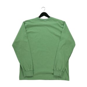 T shirt manches longues homme vert Stussy Col Rond