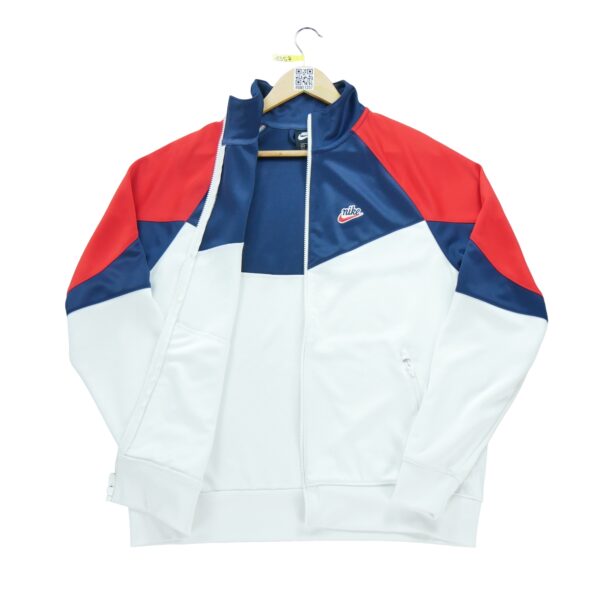 Veste de survetements homme manches longues blanc Nike Col Montant