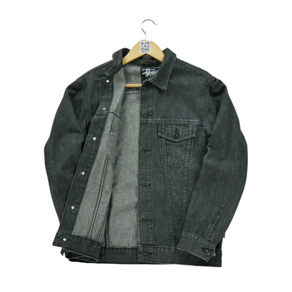 Veste en jean femme manches longues noir Stussy Motif en jeans Col Revert