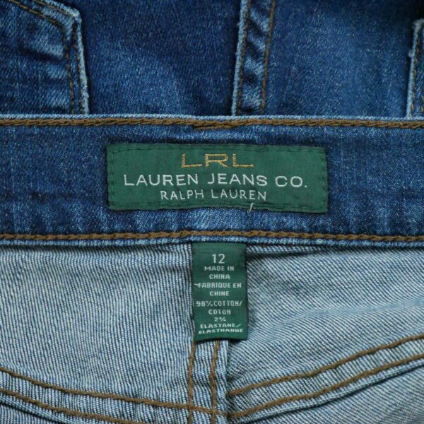 Jean Femme Coupe droite Bleu – Image 7